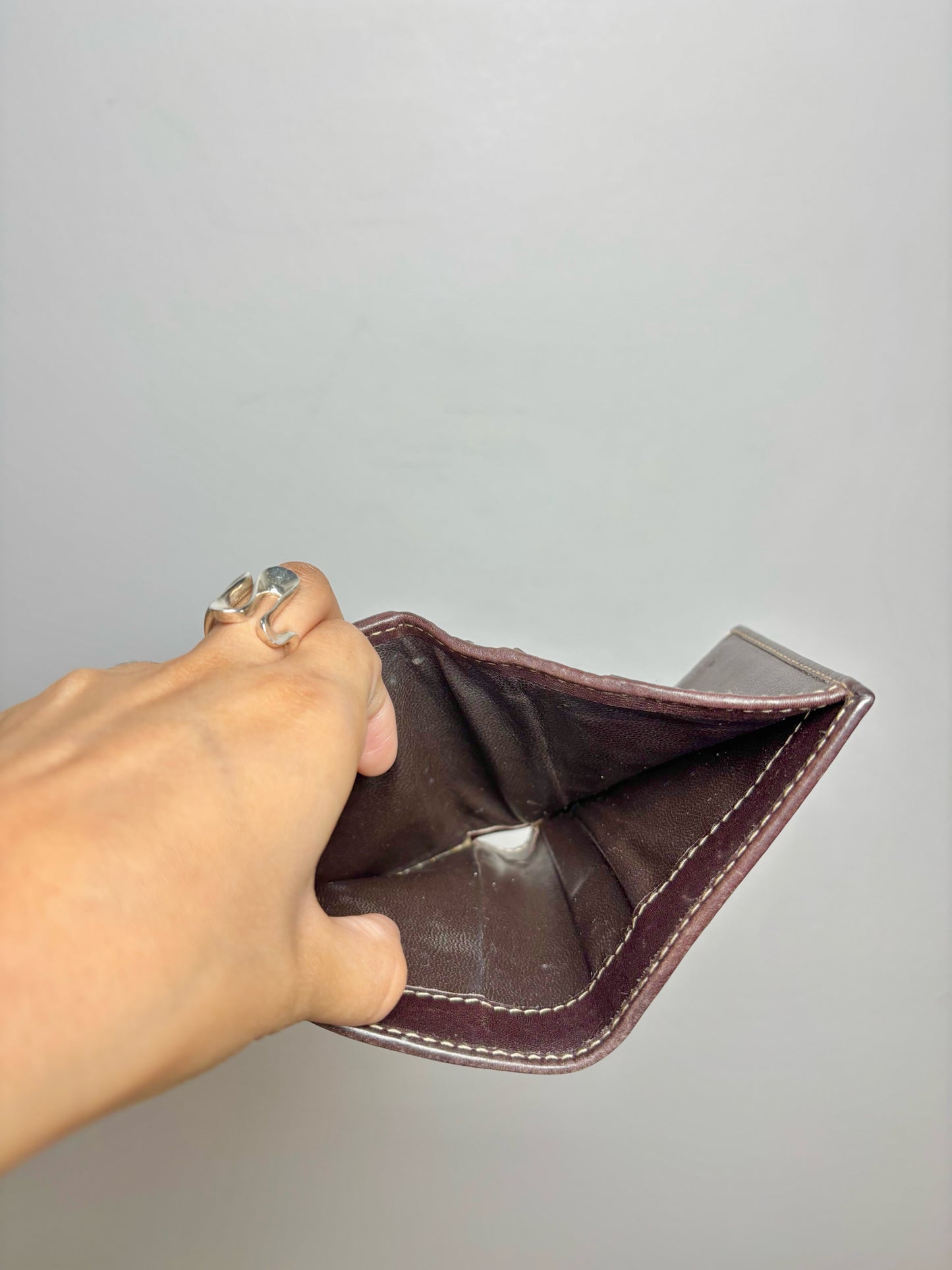 Gucci Canvas Tri Fold Dark Brown Gucci GG Monogram Wallet