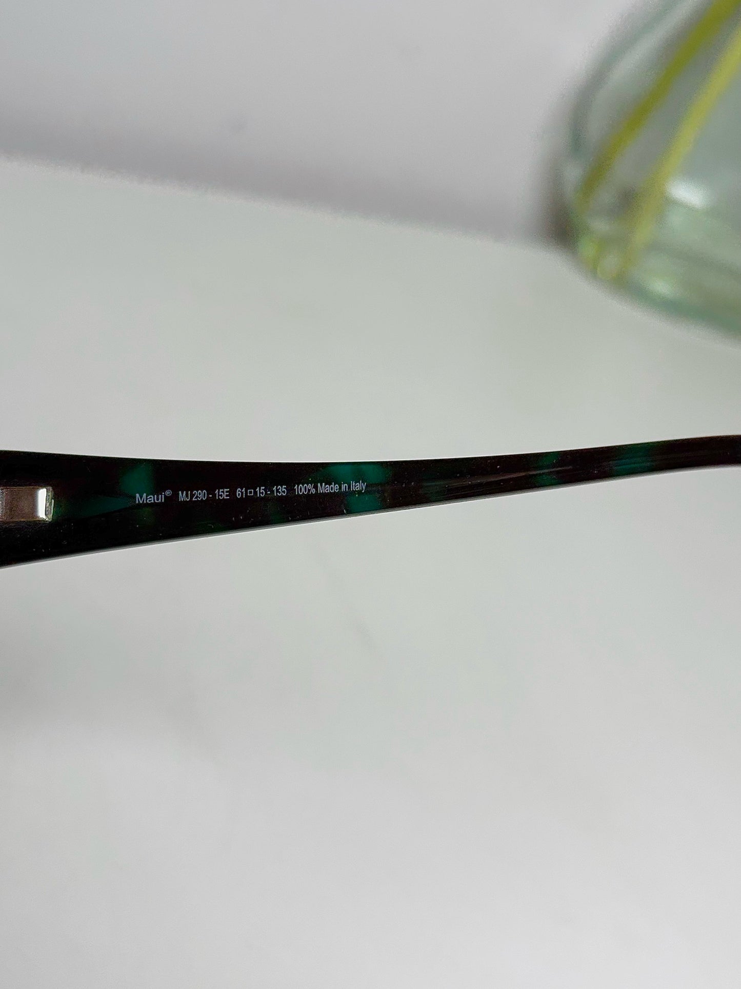 Maui Jim Black Blue Oval Cat Eye Women's Sunglasses