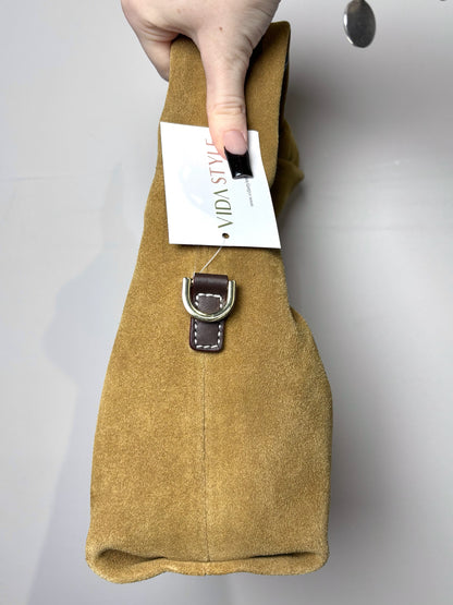Suede Frances Valentin Tinsley Mini Hobo Knot  Bag