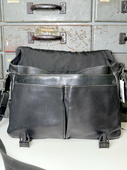 Men's Vintage Coach Leather Black Briefcase