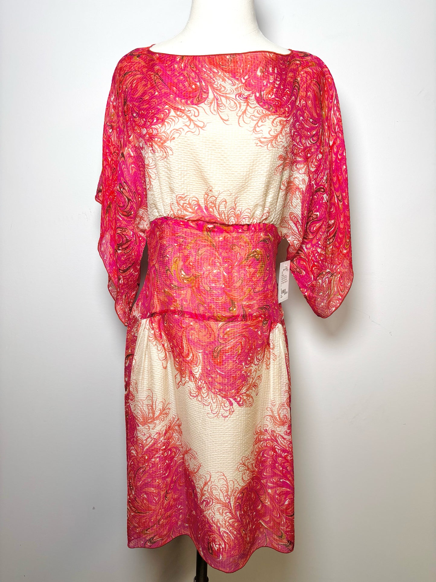 Women Size 6 Anna Sui Pink Print Dress