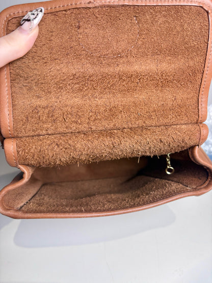 Women's Coach #9930 Murphy Vintage Leather Pre-owned Caramel Purse