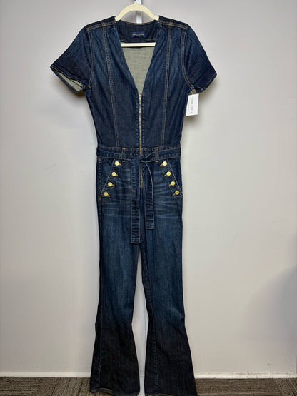 Women Size XS (Estimate) Ramy Brook Blue Sailor Front V-neck Pre-owned Jumpsuit