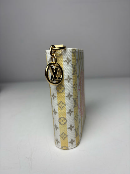 Authentic Louis Vuitton LV Charms Stamp Banane Resort Collection Pre-Owned Pocket Wallet