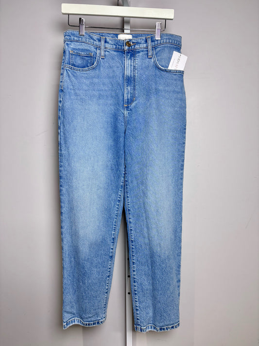 Women Size 29 (M) Favorite Daughter Light Blue Solid Women's Pre-owned Jeans