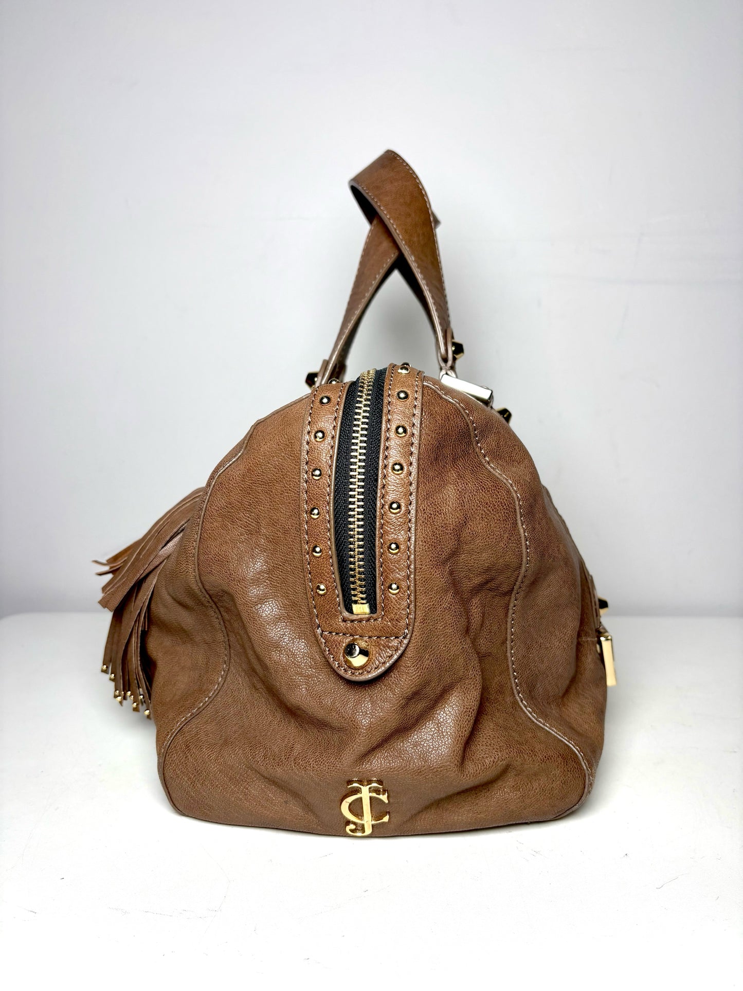 Juicy Couture Solid Pre-owned Brown Goat Leather Medium Purse