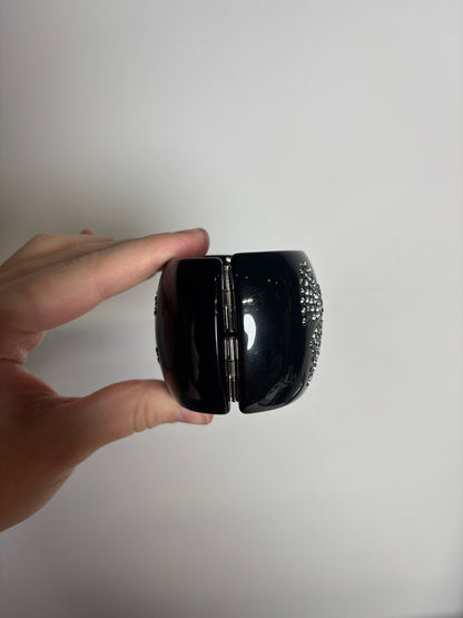 Chanel Crystal-Encrusted Logo, Bow Vintage Bracelet