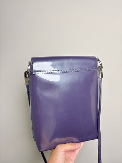 Frederic Paris Solid Patent Leather Small Purse