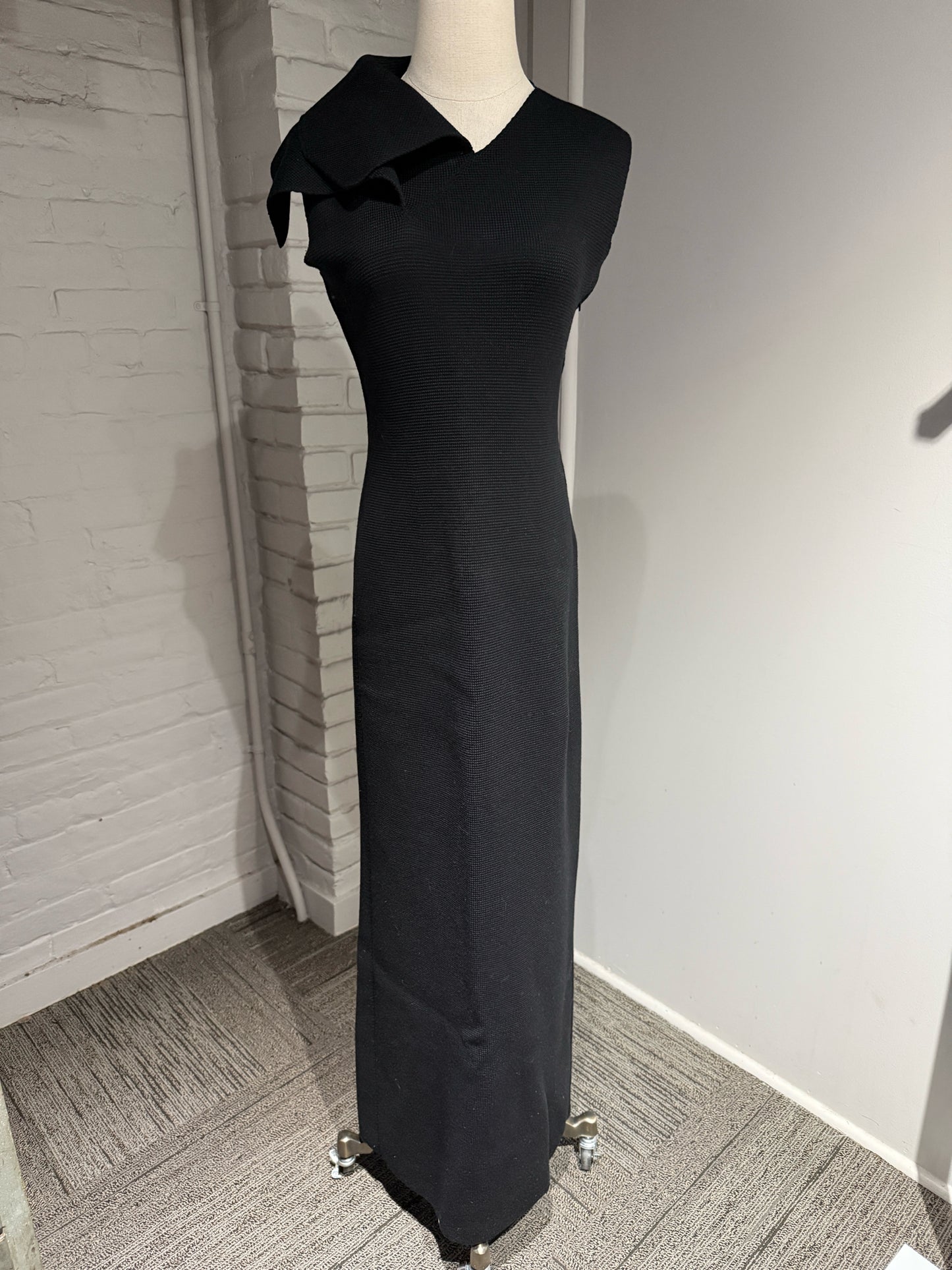 Women Size 38 (2 US) Jil Sander Black Special Ocassion Knit Dress/Gown