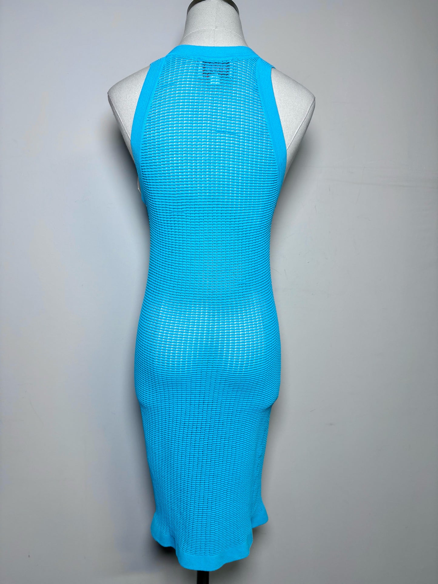Women Size XS Solid & Striped Turquoise Bodycon Knit Mini Dress – VIDA STYLE SHOP