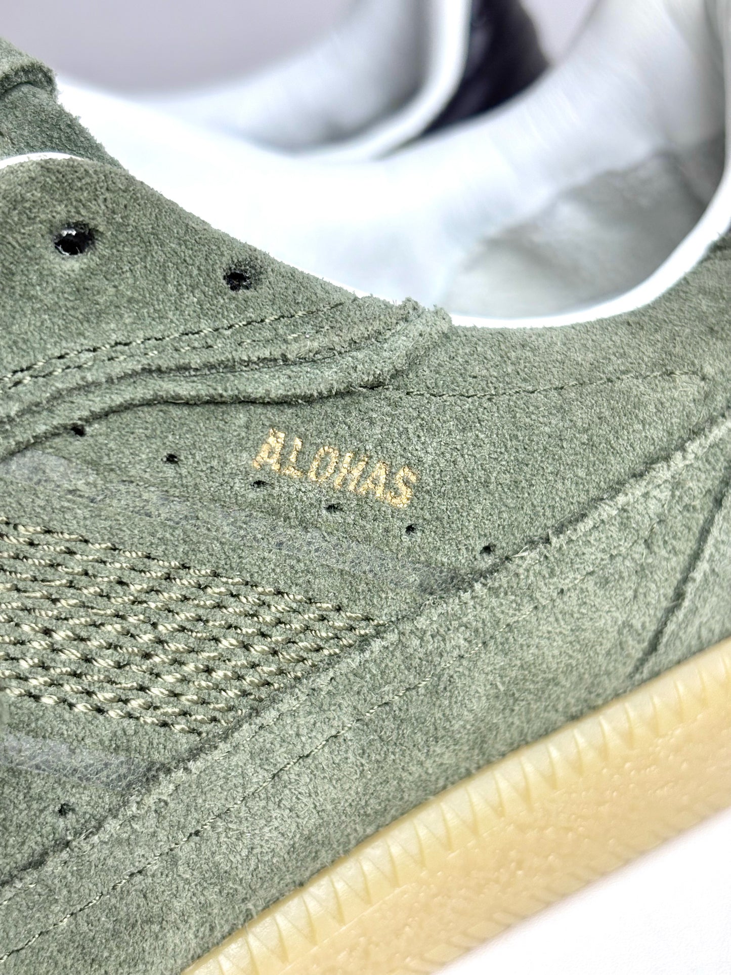 W Shoe Size 38 (7 - 7.5 US) Alohas Rife Forest Green Suede Leather Sneakers
