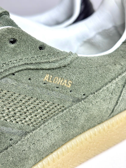 W Shoe Size 38 (7 - 7.5 US) Alohas Rife Forest Green Suede Leather Sneakers