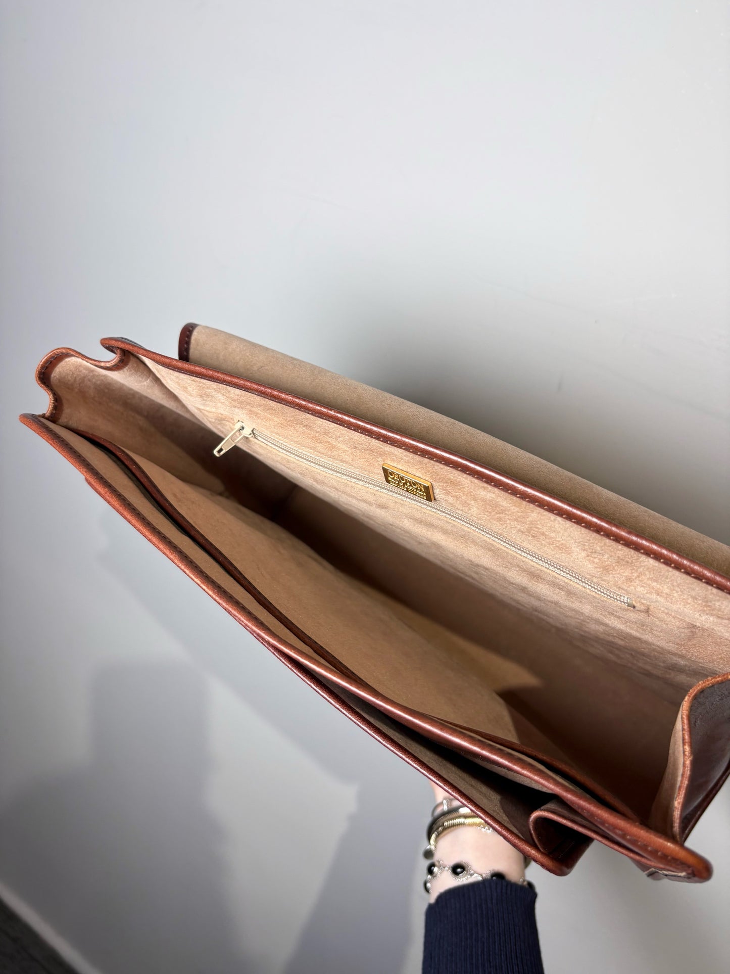 Men's Oroton  Leather Cognac Small Briefase