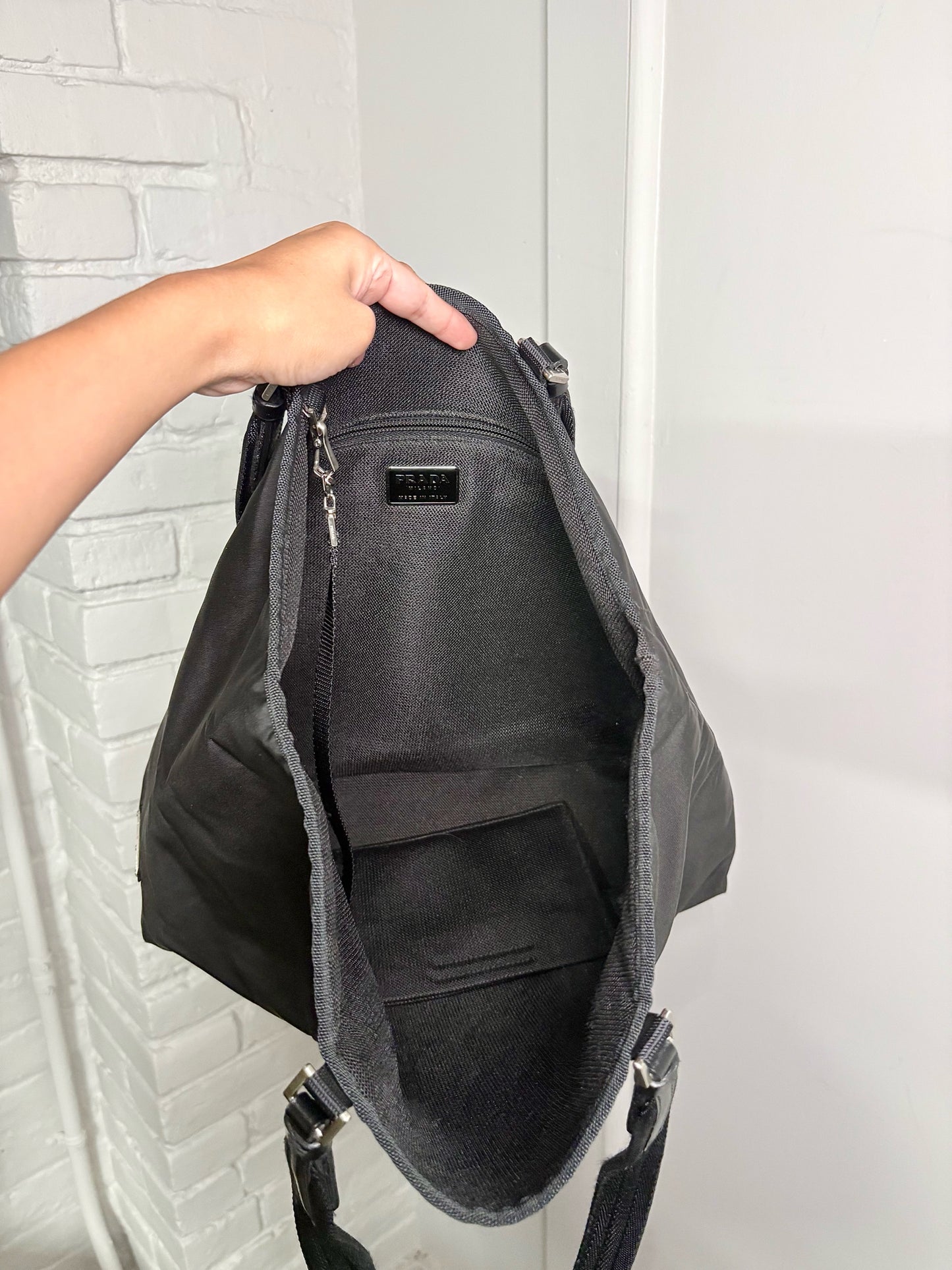 Nylon Prada Black Medium Purse
