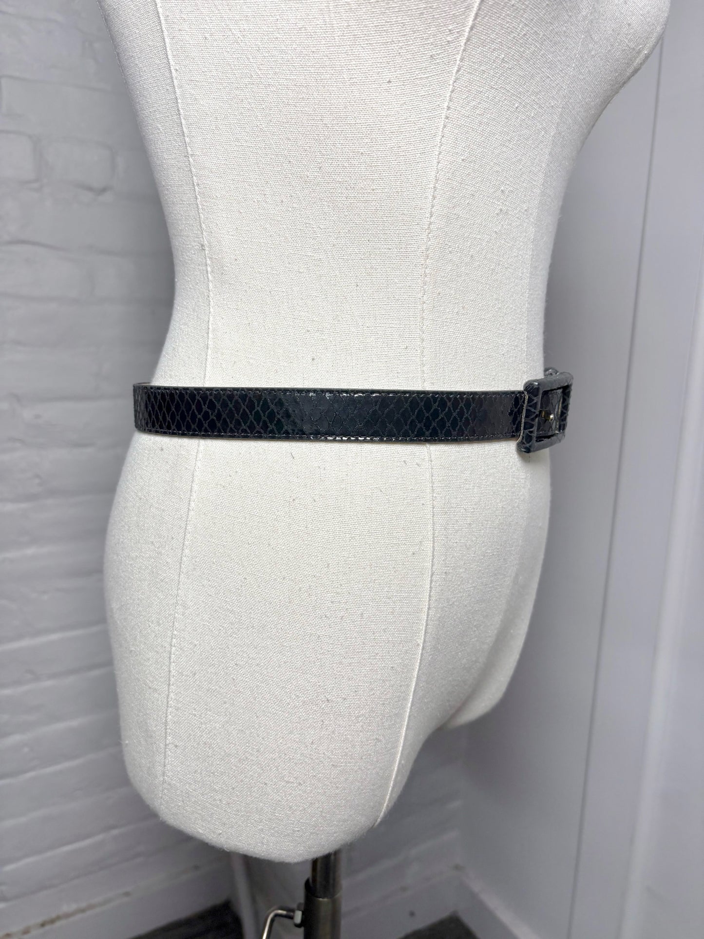 Belt St. John Black Spanish Leather S/4