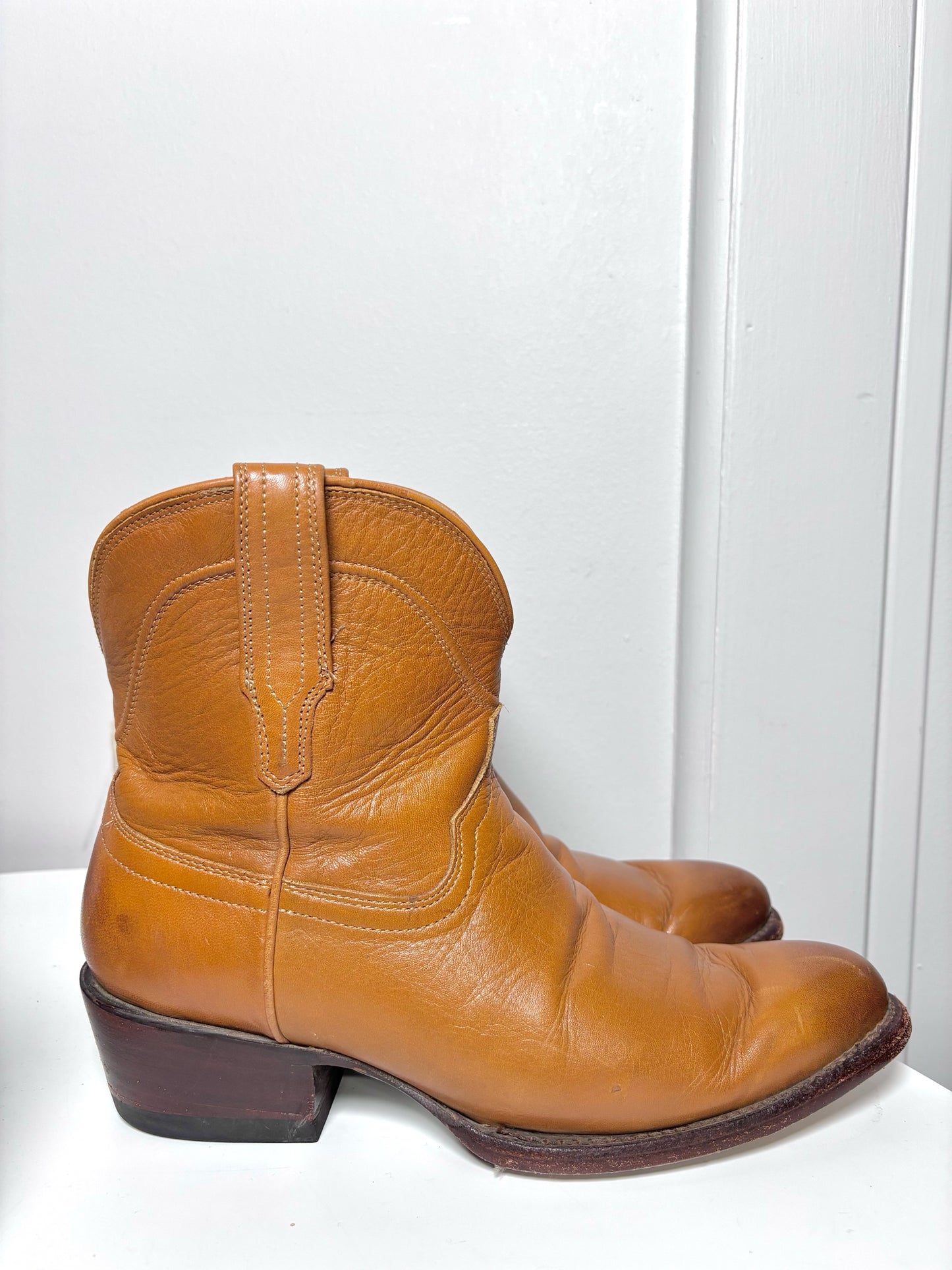 W Shoe Size 9 Tecovas Camel Leather Western Boots
