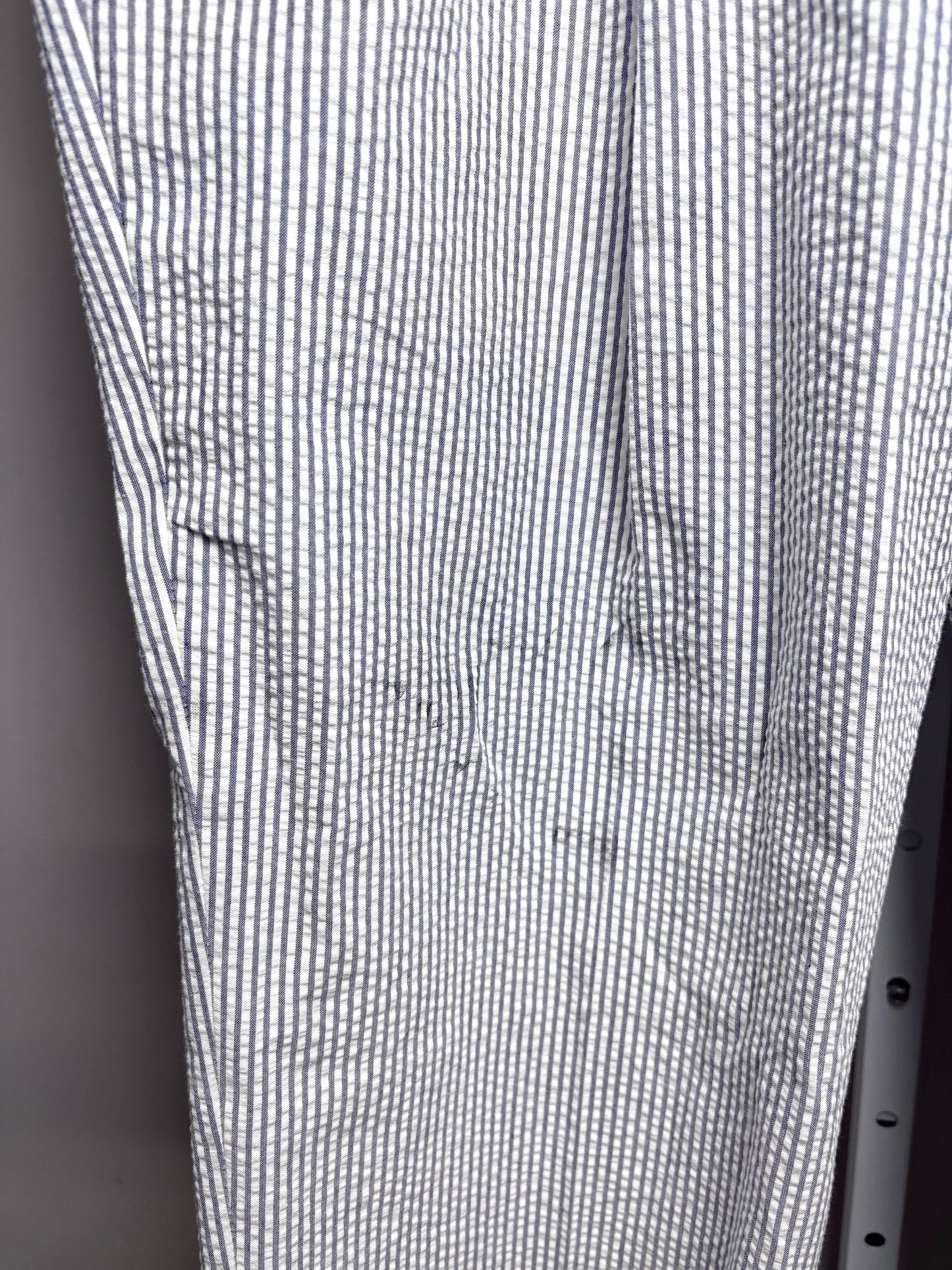 Jos. A. Bank Blue & White 100% Cotton Searsucker Men's 46R Suit NWT Pre-Owned