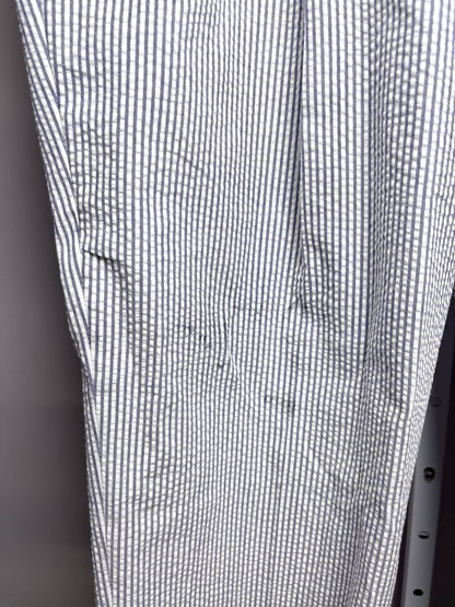Jos. A. Bank Blue & White 100% Cotton Searsucker Men's 46R Suit NWT Pre-Owned