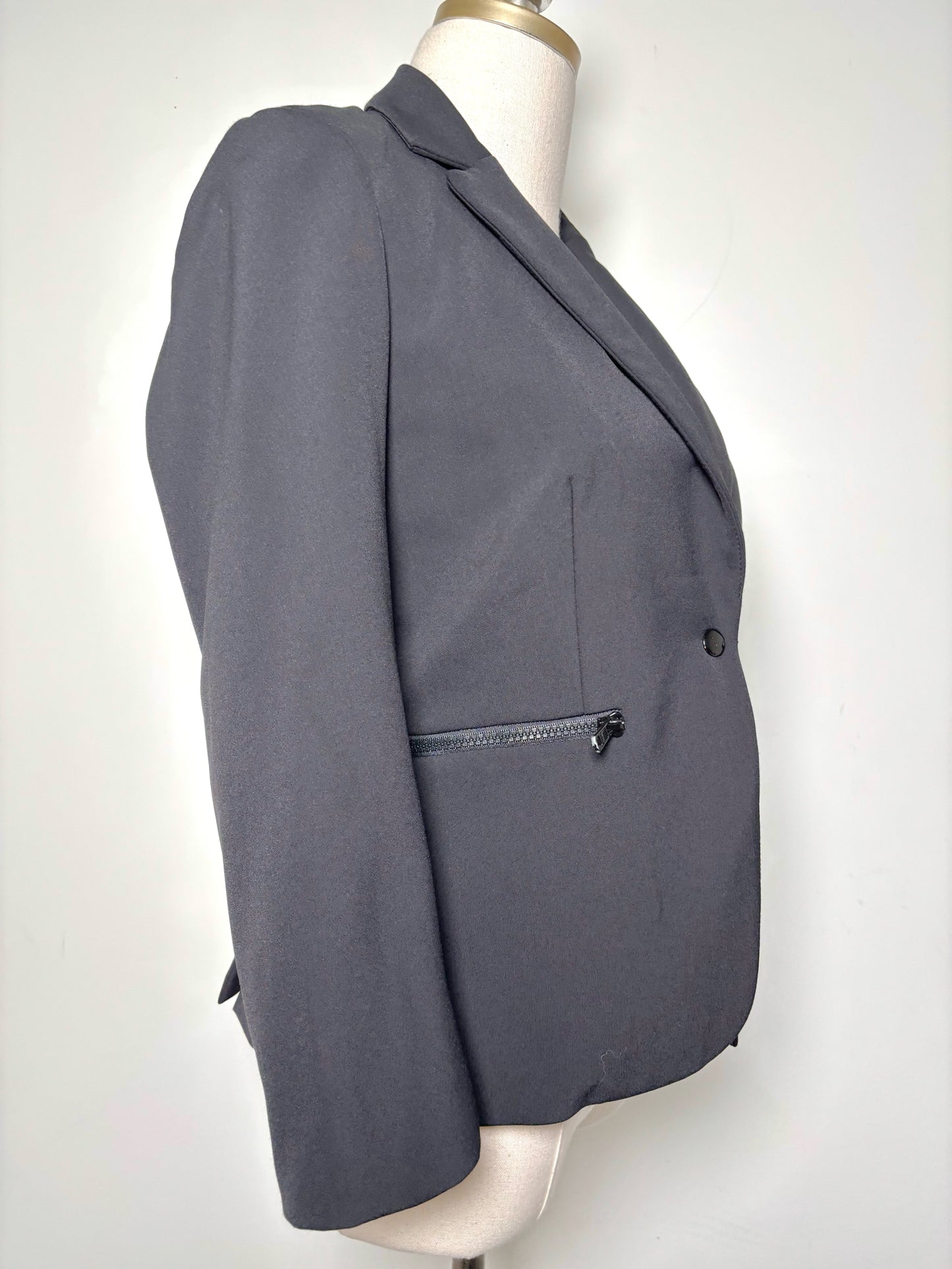 Women Size 4 Veronica Beard Black Iconic Dickey Blazer