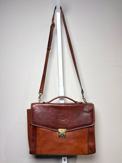 Men's Oroton  Leather Cognac Small Briefase