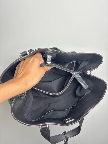 MCM Monogram Leather Black Purse