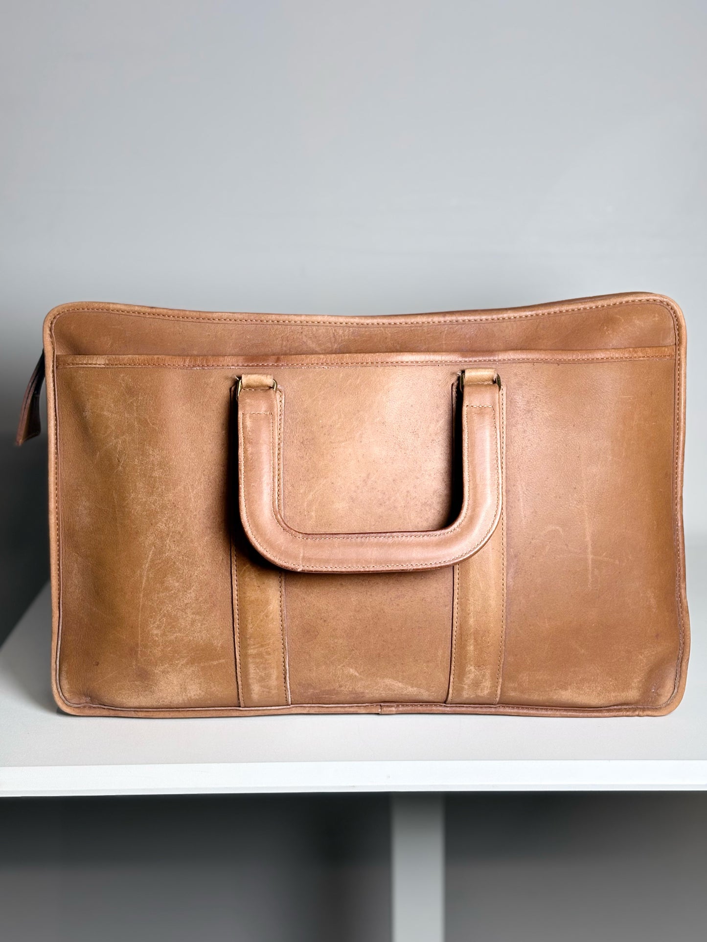 Vintage Coach 1324-313 Leather Briefcase Made in USA | Pre-owned Classic Work Bag