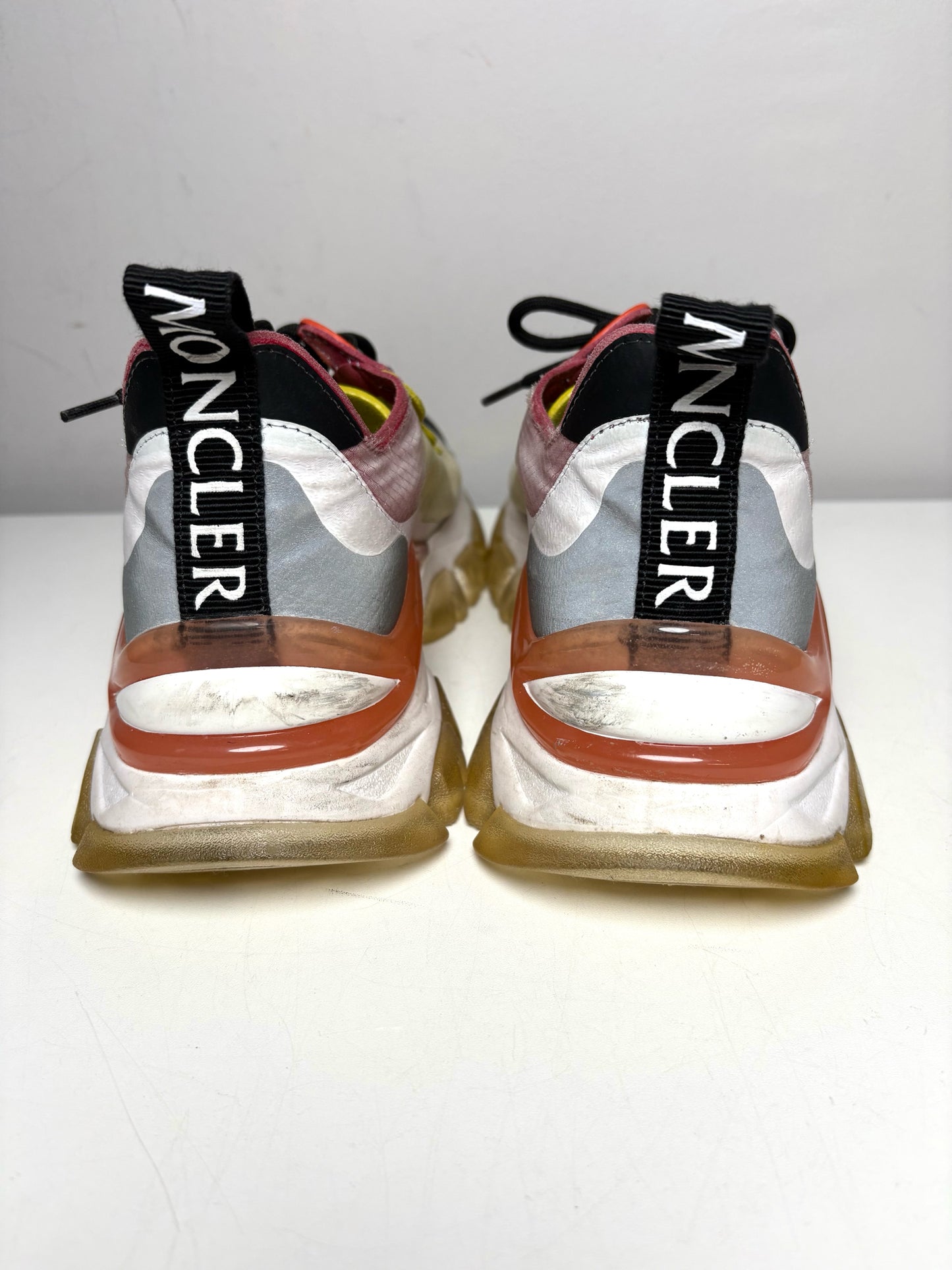 W Shoe Size 7 Moncler Leave No Trace Multi-Color PVC Pre-owned Sneakers