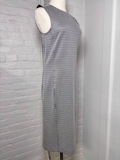 Women Size 6 Theory White Houndstooth Dress NWT