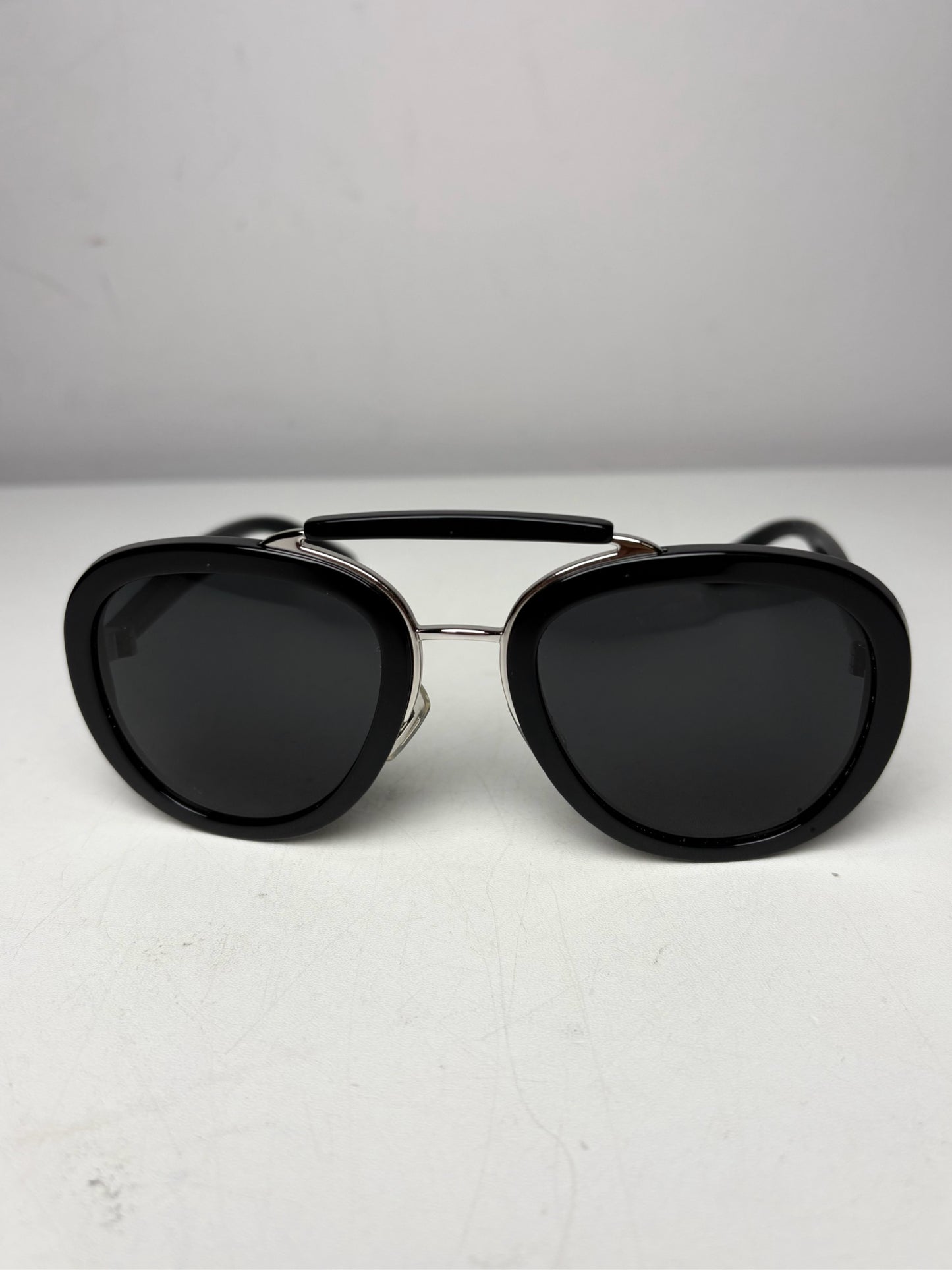 Miu Miu Women's Pre-owned Black Acetate Sunglasses