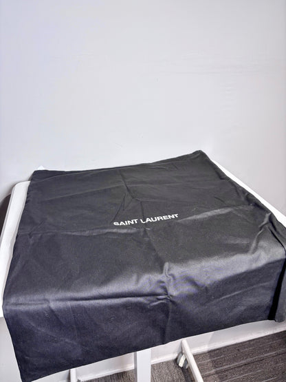 Leather Yves Saint Laurent Black Deer Skin Large Purse