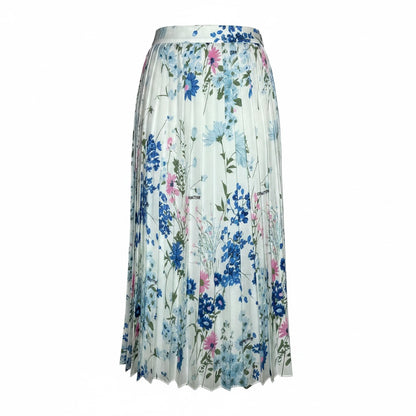 Size 40 (XS) Off-white Floral Print Pre-owned, NWT Midi Skirt