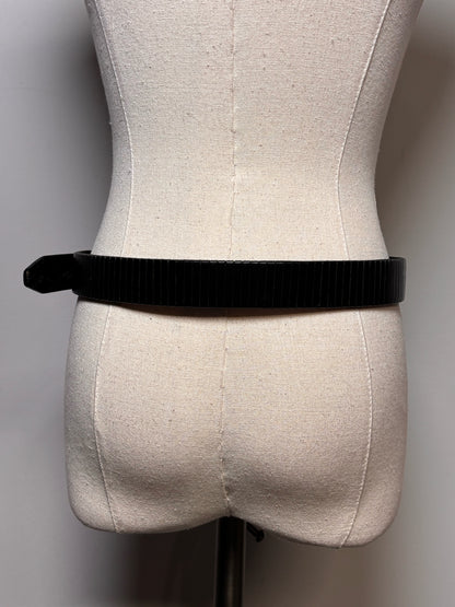 Women's Leather Helmut Lang Leather XS/S Vintage Black Y2K Pre-owned Belt