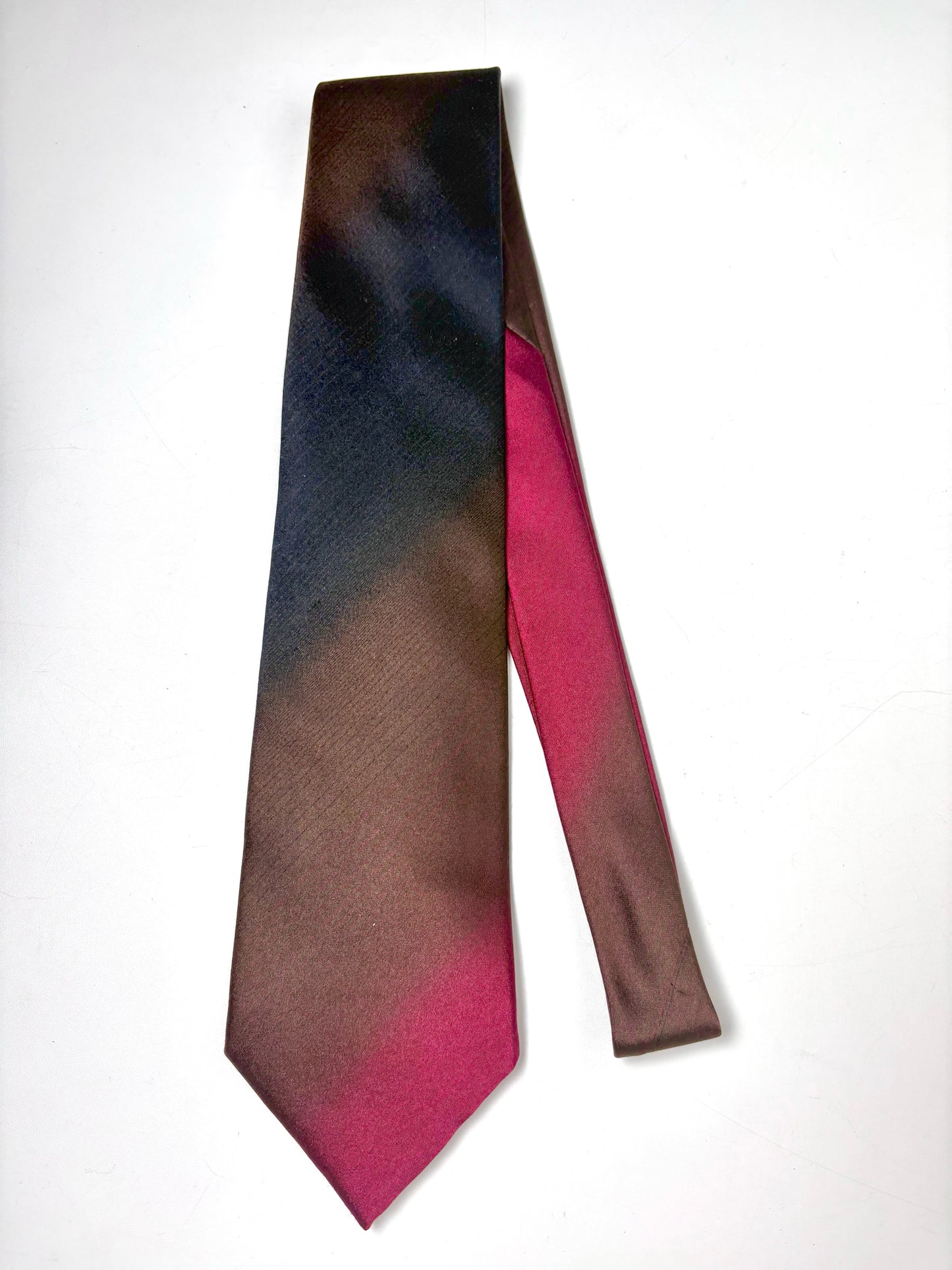 Gucci Wine Pure Silk Ombre Men's Tie