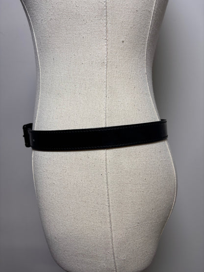 Women's Leather Burberry 26"-33" Black Pre-owned Belt