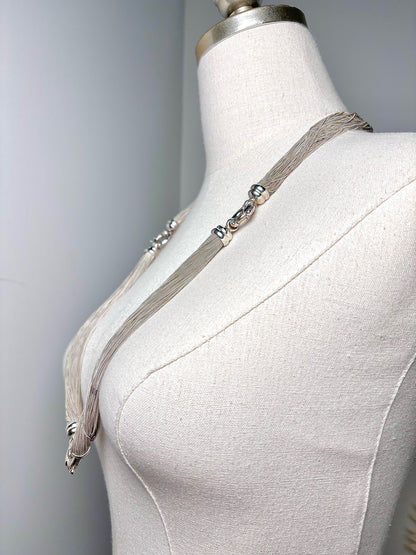 Sterling Silver 3-way Convertible Pre-owned Necklace