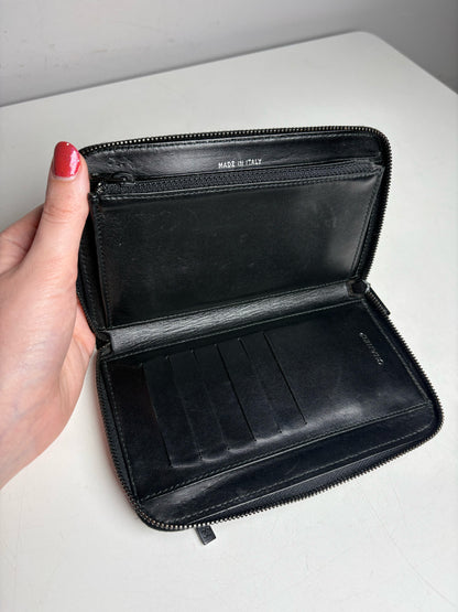 Chanel Travel Line Women's Pre-owned Black Wallet