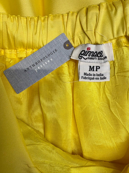 Women Size MP Pinnacle Shruti Sancheti Yellow Solid Midi Dress