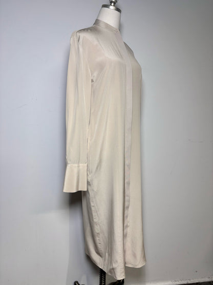Women Size 36 (2) Joseph Taupe Solid Women's Pure Silk Pre-owned Dress