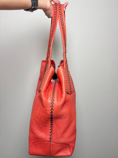 Tod's Solid Leather Salmon Cowhide Purse