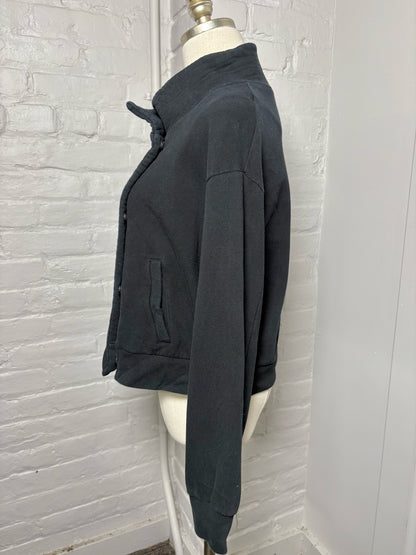 Women Size S Cuyana Black Solid Cotton Jacket