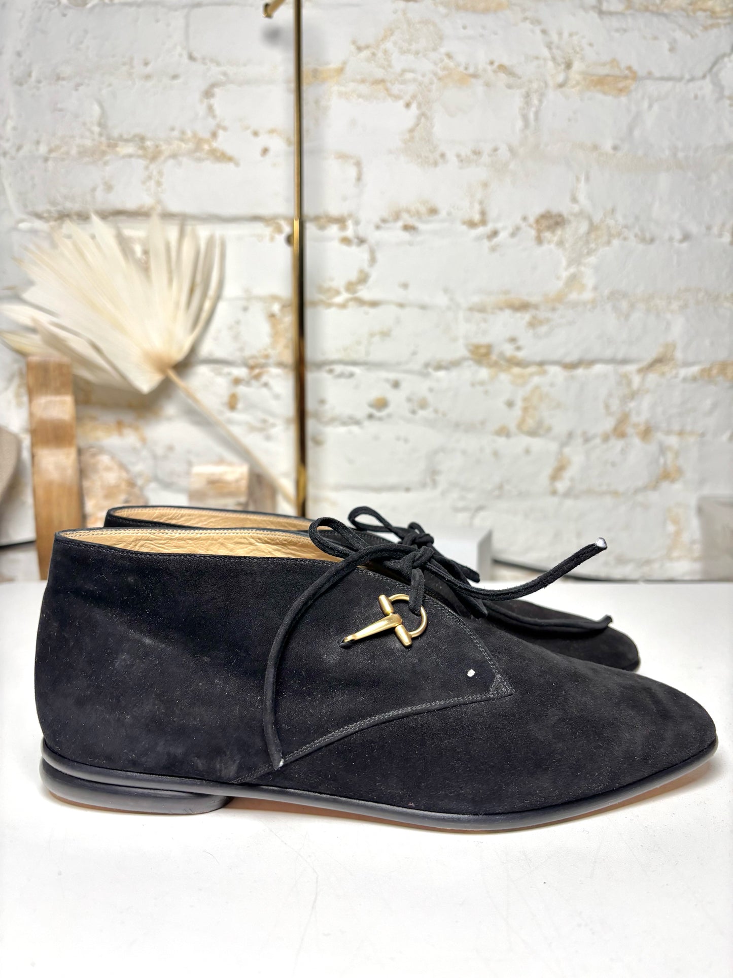 W Shoe Size 37.5 Gucci Black Suede Suede Boots