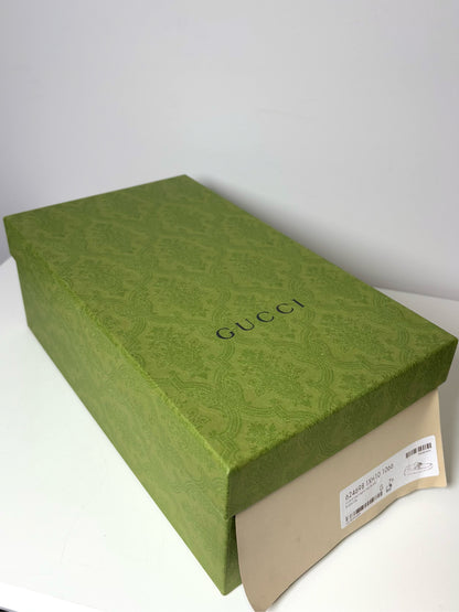 Gucci Black Leather Solid Mens Shoe Size 7.5 Men's Loafers