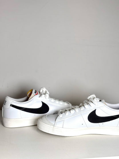 Nike White Leather Solid w/Swoosh Men's Pre-owned, NWT 11.5 Sneakers