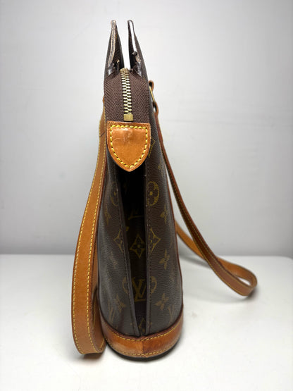 Women's Louis Vuitton Babylone Brown Monogram Coated Canvas Vintage Pre-Owned Large Tote Purse