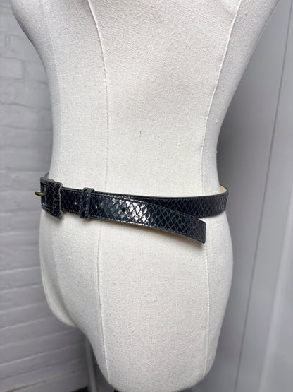 Belt St. John Black Spanish Leather S/4