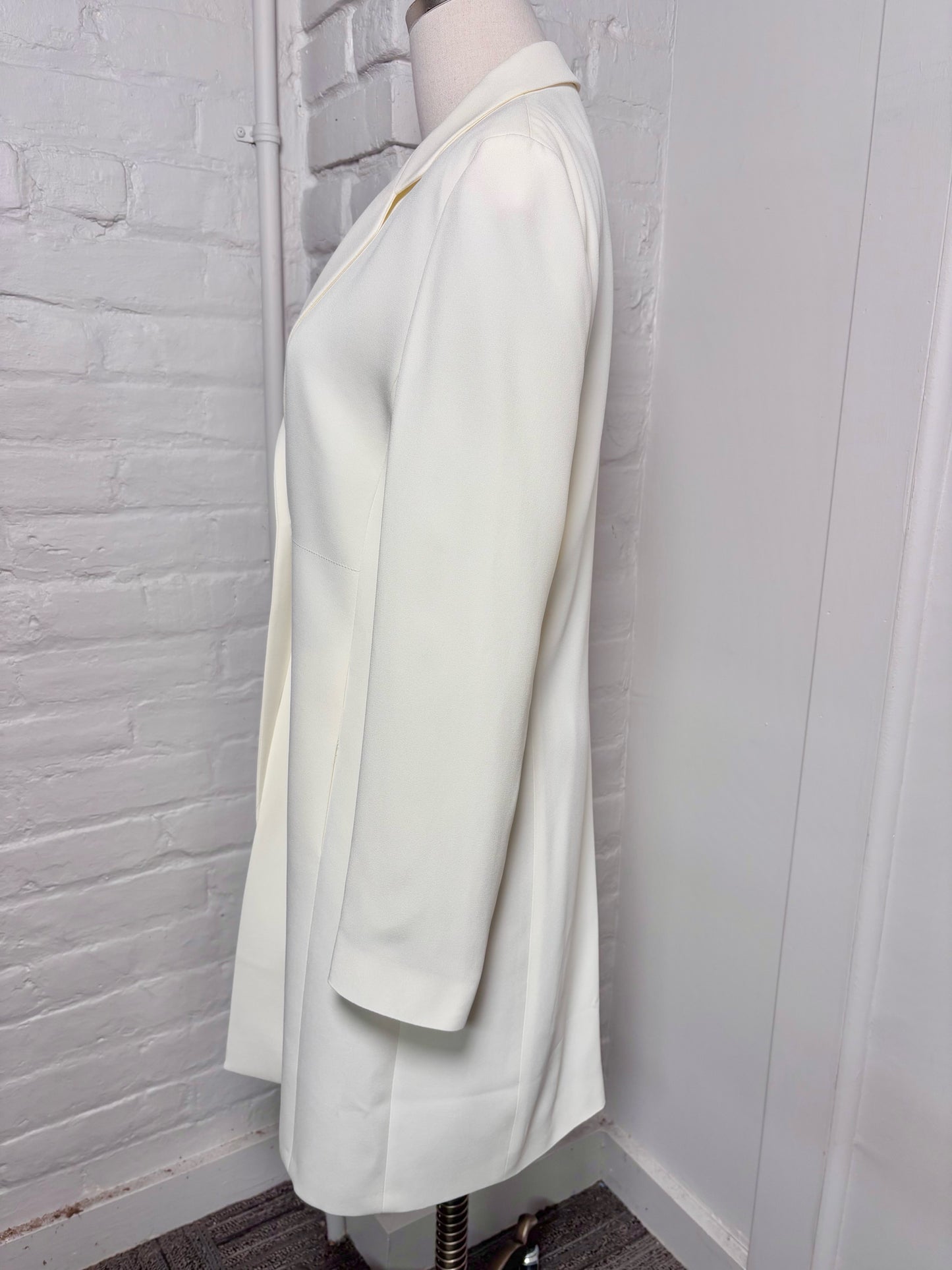 Women Size 42 ( 6 US) Emporio Armani Cream Long Jacket