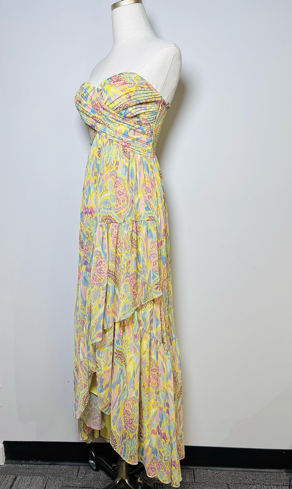 Women Size XXS Ramy Brook Yellow Floral Dress