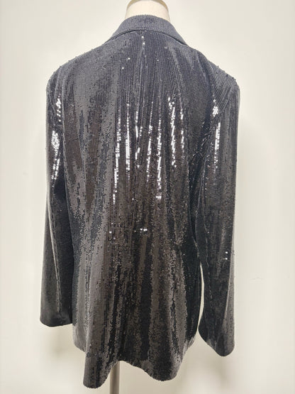 Women Size 14 Lafayette 148 Black Pre-owned Blazer