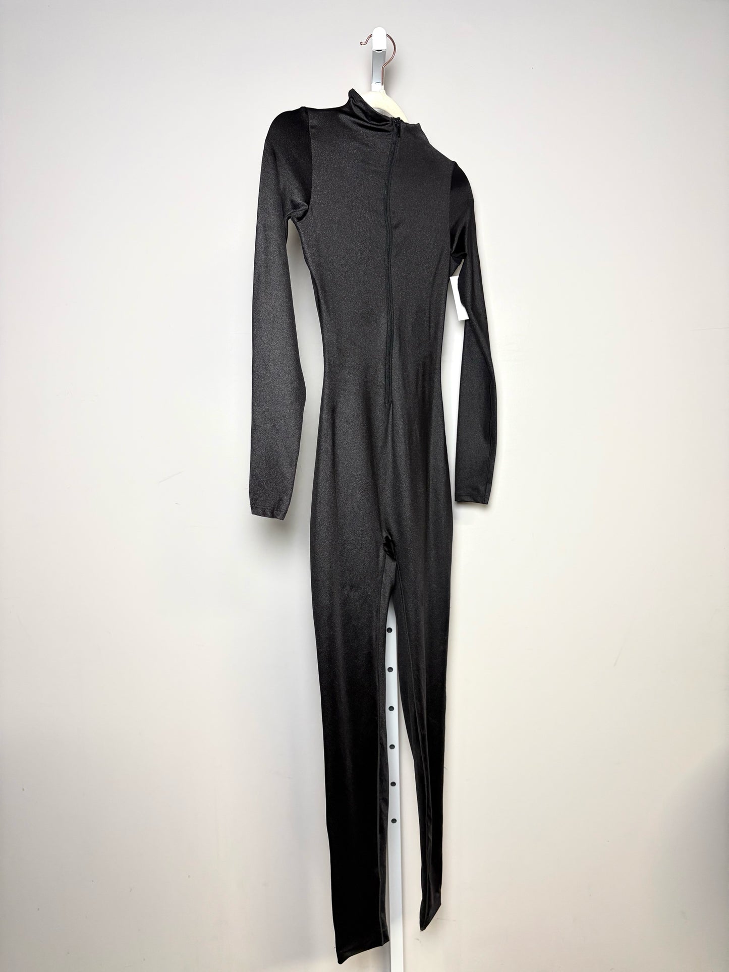 Women Size S SKIMS Black Shiny Pre-owned, NWT Jumpsuit
