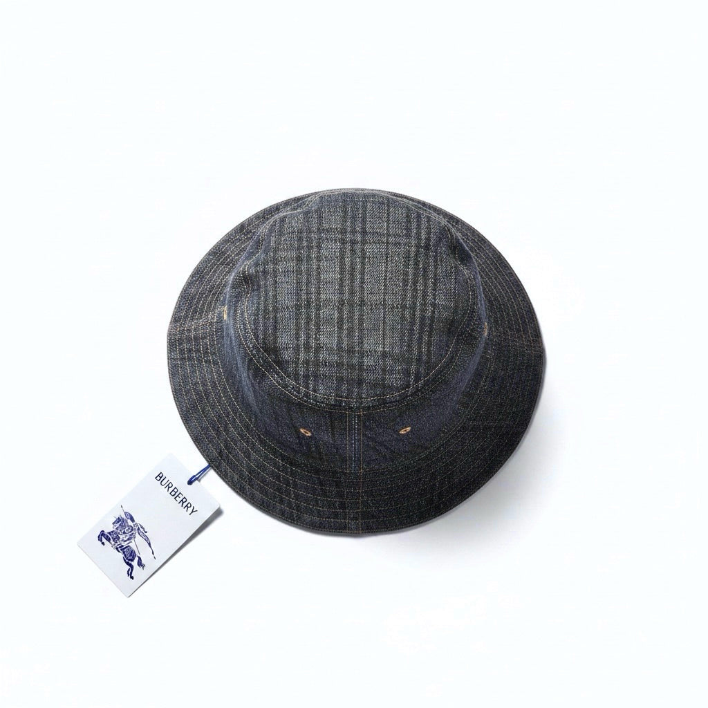 Burberry Pure cotton Pre-owned, NWT Blue One Size Hat